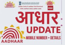 aadhaar update process