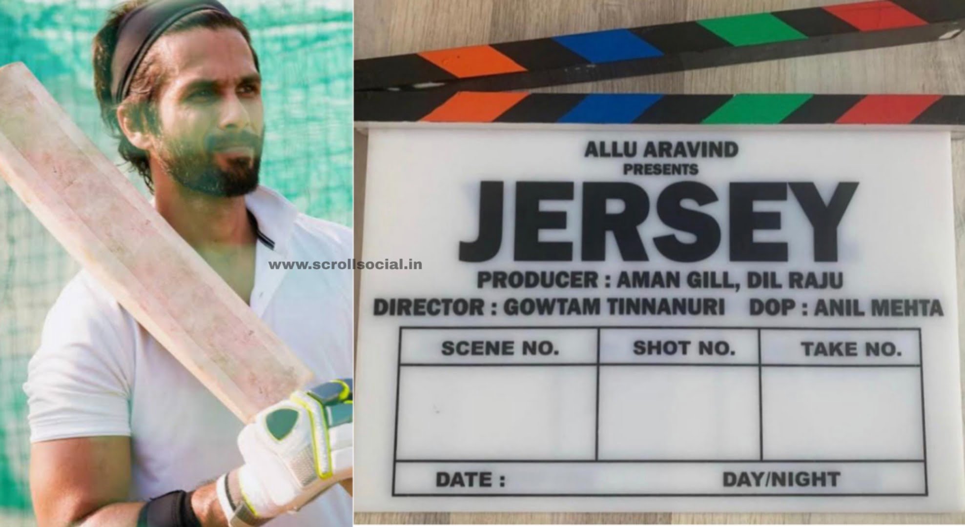 Shahid Kapoor is playing the role of Cricketer, Jersey a remake of Telugu movie