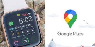 Google Maps on Apple Watch