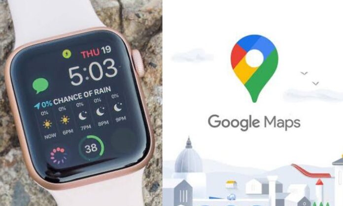 Google Maps on Apple Watch