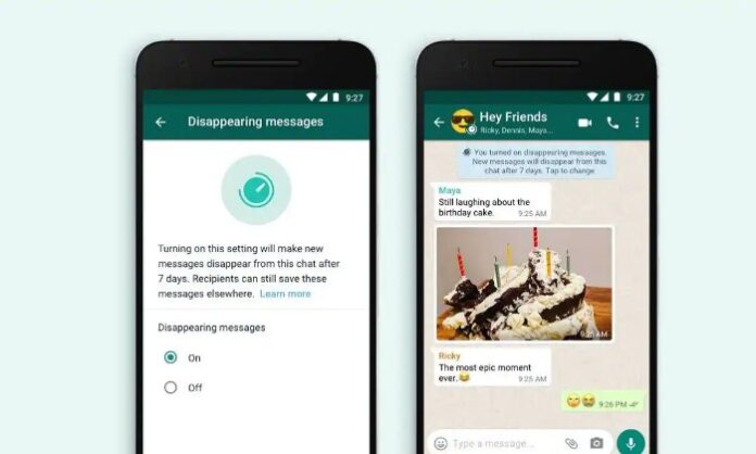 WhatsApp Disappearing Messages