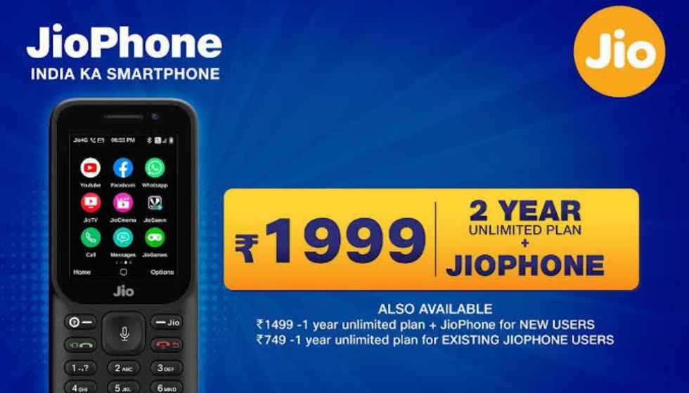 JioPhone 2021 offer brings 2 years of unlimited calls and per month 2GB Data